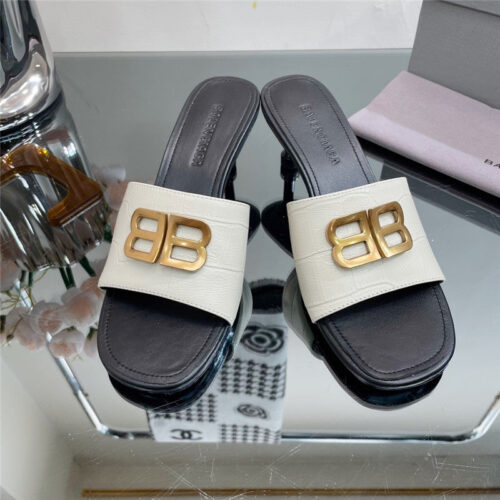 High Quality Luxury Balenciaga Double B Buckle Stiletto Sandals – Style 68323 product detail
