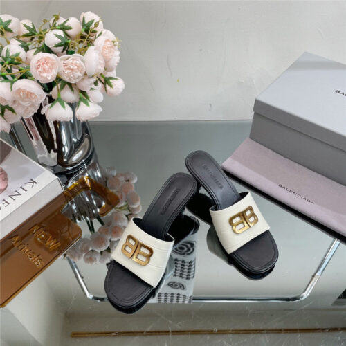 High Quality Luxury Balenciaga Double B Buckle Stiletto Sandals – Style 68323 product detail