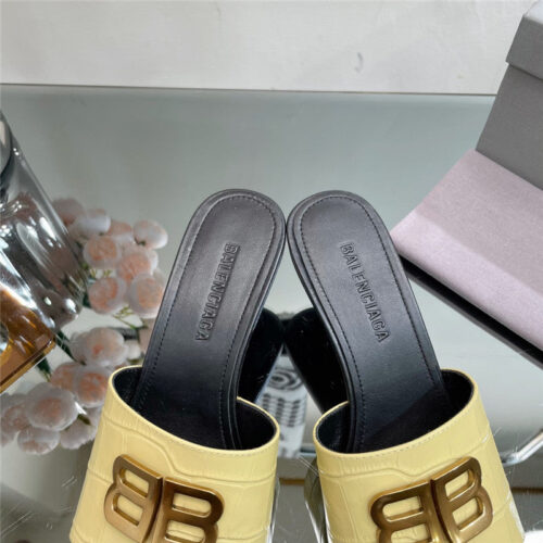 High Quality Luxury Balenciaga Double B Buckle Stiletto Sandals – Style 37251 product detail