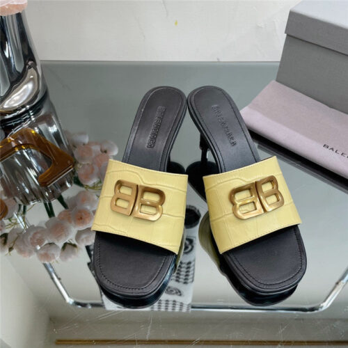 High Quality Luxury Balenciaga Double B Buckle Stiletto Sandals – Style 37251 product detail