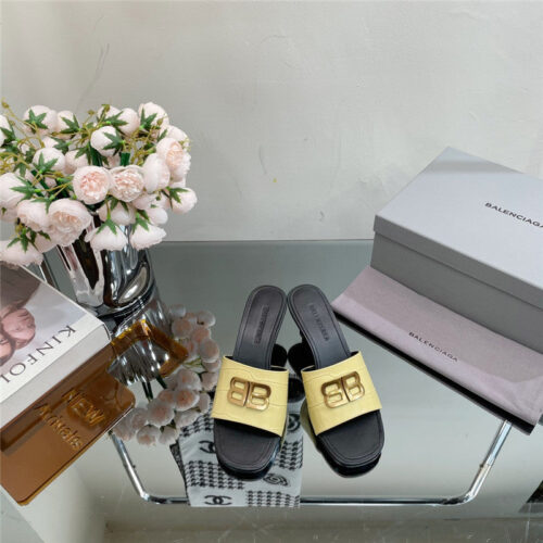High Quality Luxury Balenciaga Double B Buckle Stiletto Sandals – Style 37251 product detail