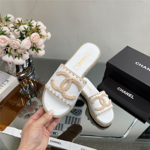 High Quality Luxury Chanel Counter Catwalk Platform Slippers – Style 15910 alternate view
