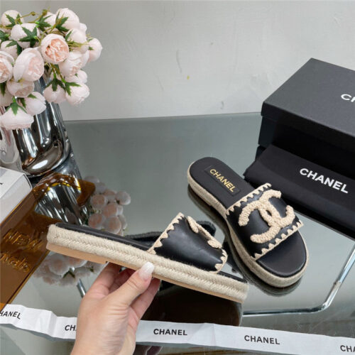 High Quality Luxury Chanel Counter Catwalk Platform Slippers product detail