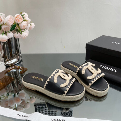 High Quality Luxury Chanel Counter Catwalk Platform Slippers