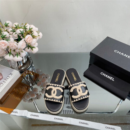 High Quality Luxury Chanel Counter Catwalk Platform Slippers product detail
