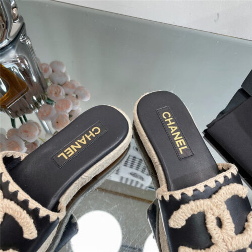 High Quality Luxury Chanel Counter Catwalk Platform Slippers product detail