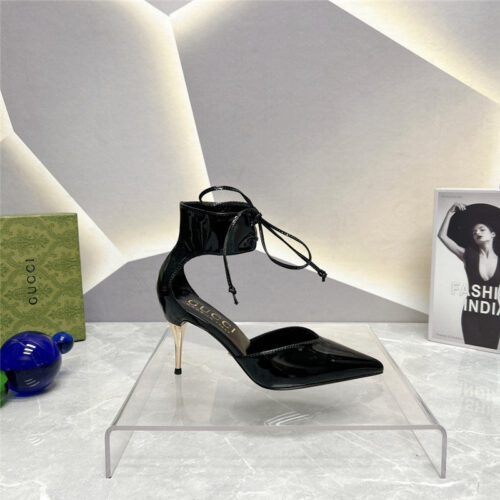 High Quality Luxury Gucci Pointed Toe Metal High-Heeled Shoes – Style 61043 product detail