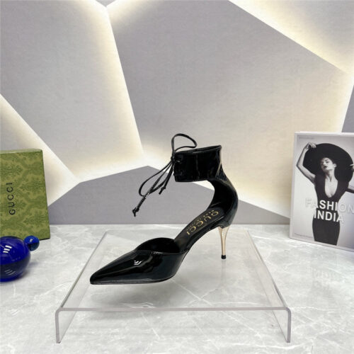 High Quality Luxury Gucci Pointed Toe Metal High-Heeled Shoes – Style 61043 product detail