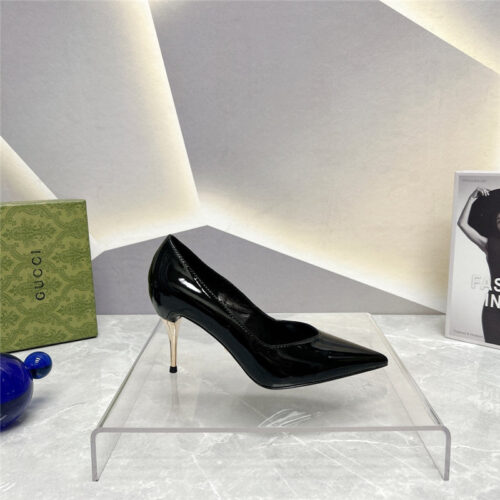 High Quality Luxury Gucci Pointed Toe Metal High-Heeled Shoes – Style 62739 product detail