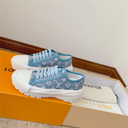 High Quality Luxury Louis Vuitton New Color Squad Sneakers – Style 34115