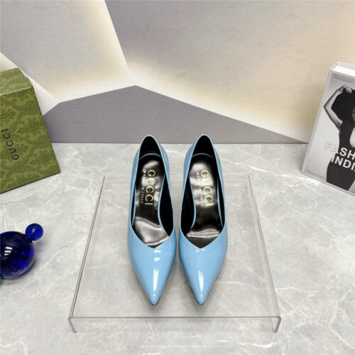 High Quality Luxury Gucci Pointed Toe Metal High-Heeled Shoes – Style 97203 product detail