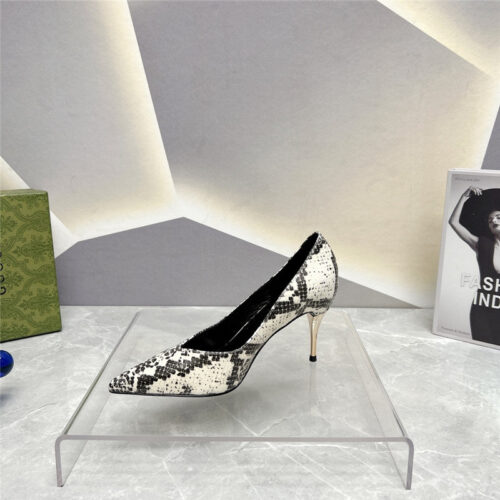 High Quality Luxury Gucci Pointed Toe Metal High-Heeled Shoes – Style 31667 product detail