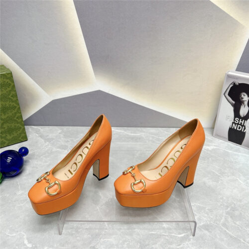 High Quality Luxury Gucci Round Toe Platform High Heels – Style 10163 product detail