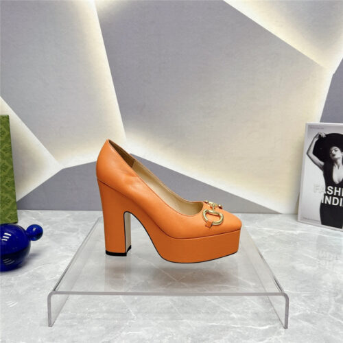 High Quality Luxury Gucci Round Toe Platform High Heels – Style 10163 product detail