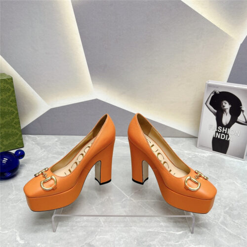 High Quality Luxury Gucci Round Toe Platform High Heels – Style 10163 product detail