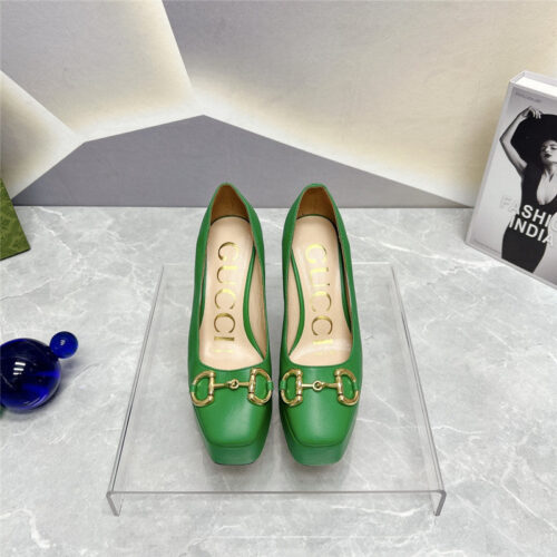 High Quality Luxury Gucci Round Toe Platform High Heels – Style 42931 alternate view