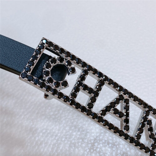 High Quality Luxury Chanel Stainless Steel Buckle Diamond Calfskin Belt product detail