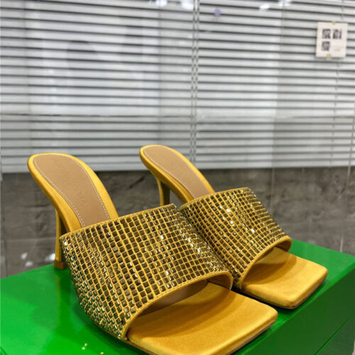 High Quality Luxury Bottega Veneta New Square Diamond Slippers – Style 28038