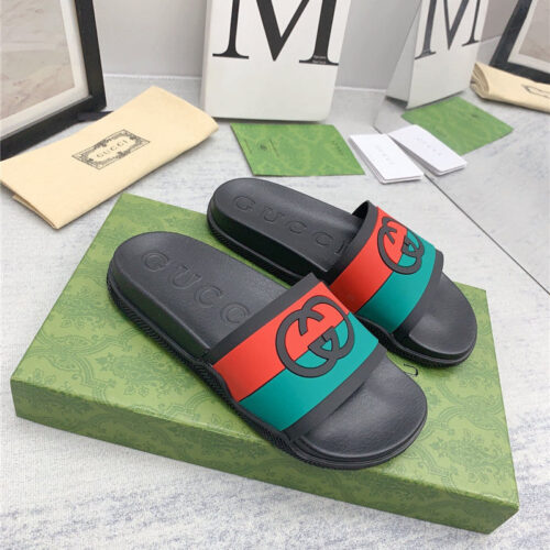 High Quality Luxury Gucci Spring Summer Couple Slippers