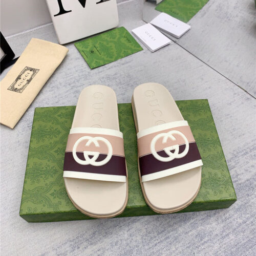 High Quality Luxury Gucci Spring Summer Couple Slippers – Style 26995 product detail