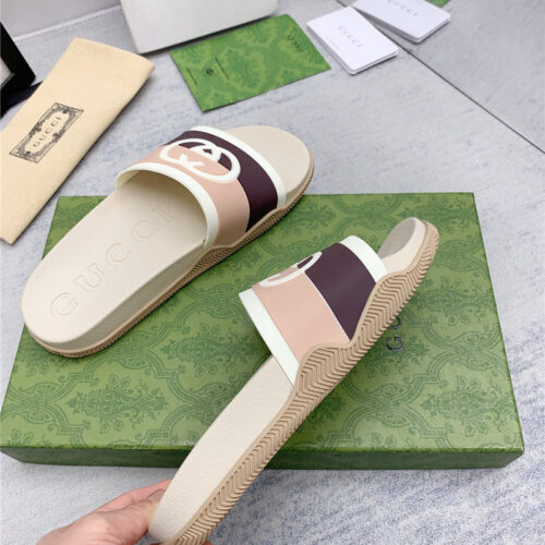 High Quality Luxury Gucci Spring Summer Couple Slippers – Style 26995 product detail