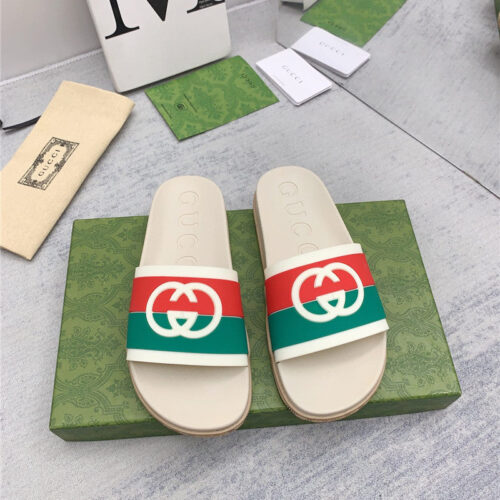 High Quality Luxury Gucci Spring Summer Couple Slippers – Style 59763 product detail