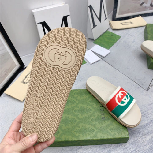 High Quality Luxury Gucci Spring Summer Couple Slippers – Style 59763 product detail