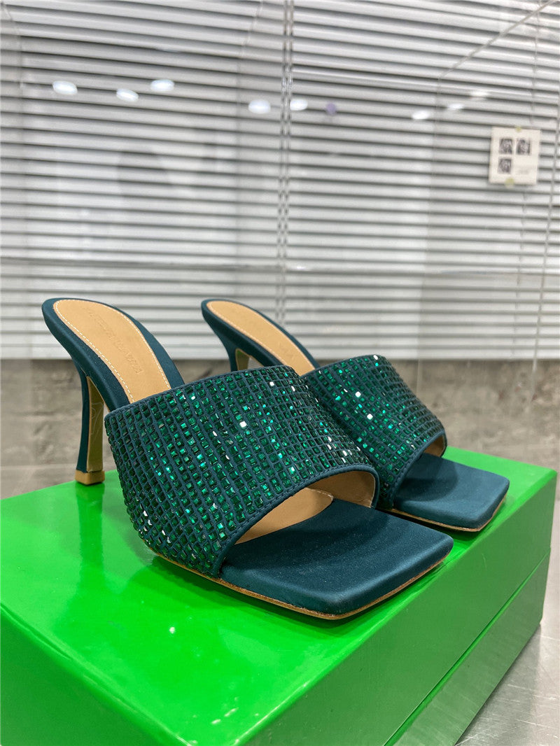 High Quality Luxury Bottega Veneta New Square Diamond Slippers – Style 88486