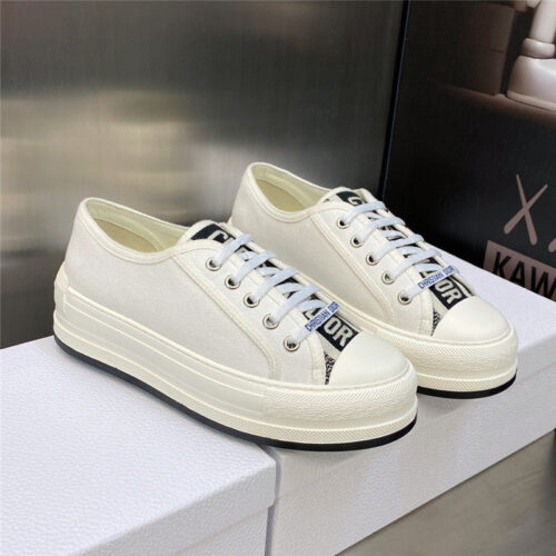 High Quality Luxury Dior Couple Style Thick Bottom Strap Low Top Casual Shoes alternate view