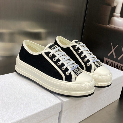 High Quality Luxury Dior Couple Style Thick Bottom Strap Low Top Casual Shoes – Style 24550 alternate view