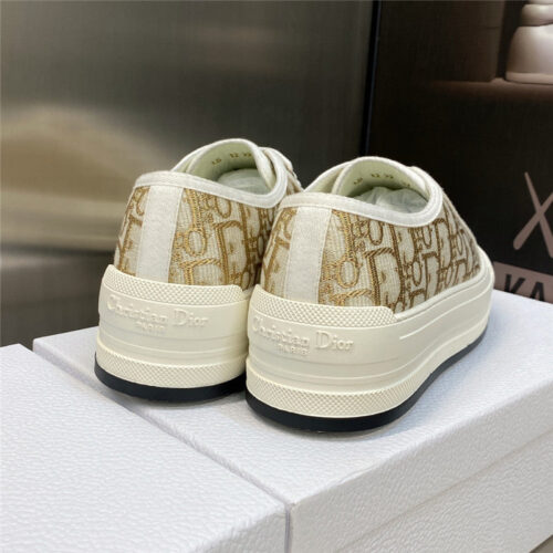High Quality Luxury Dior Couple Style Thick Bottom Strap Low Top Casual Shoes – Style 00262 product detail