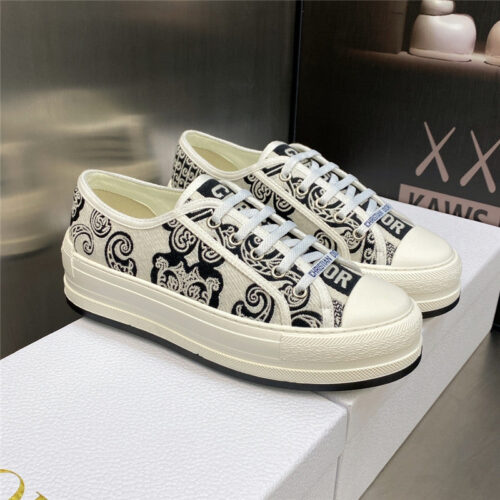 High Quality Luxury Dior Couple Style Thick Bottom Strap Low Top Casual Shoes – Style 44902 alternate view