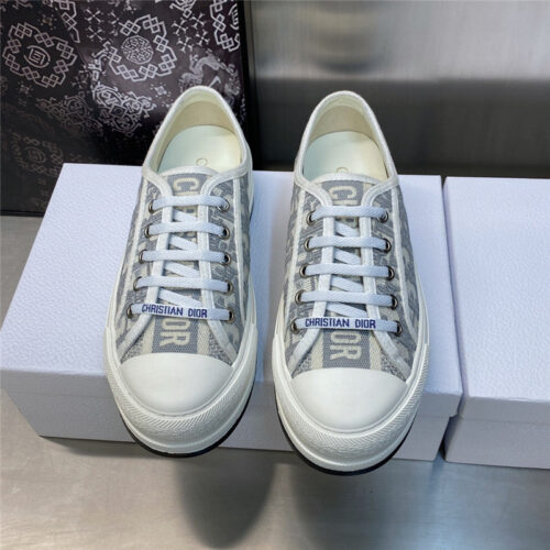 High Quality Luxury Dior Couple Style Thick Bottom Strap Low Top Casual Shoes – Style 58470 product detail