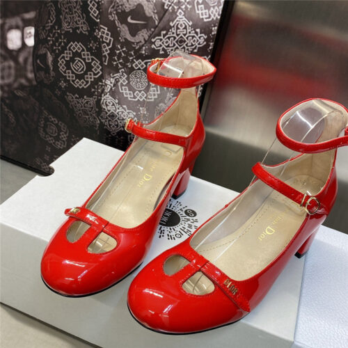 High Quality Luxury Dior Retro Roman Style Low Heel Doll Womens Shoes – Style 83910 alternate view