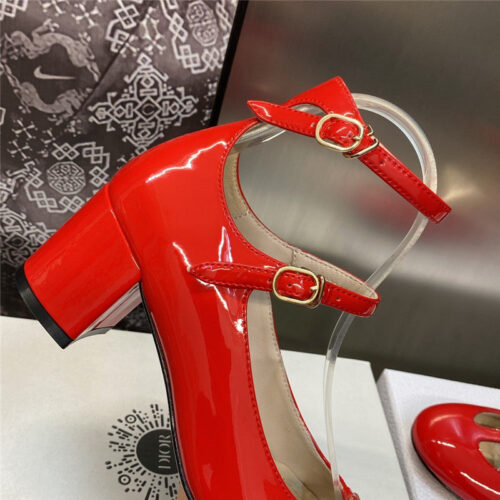 High Quality Luxury Dior Retro Roman Style Low Heel Doll Womens Shoes – Style 83910 product detail