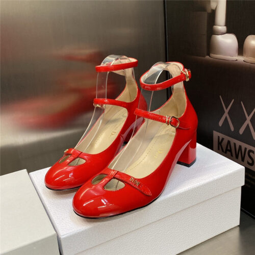 High Quality Luxury Dior Retro Roman Style Low Heel Doll Womens Shoes – Style 83910 product detail