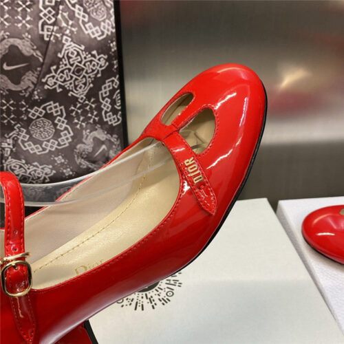 High Quality Luxury Dior Retro Roman Style Low Heel Doll Womens Shoes – Style 83910 product detail