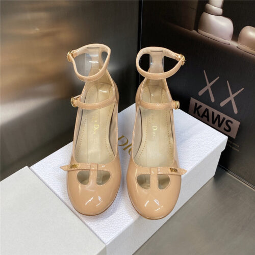 High Quality Luxury Dior Retro Roman Style Low Heel Doll Womens Shoes – Style 08198 product detail