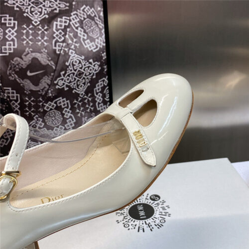 High Quality Luxury Dior Retro Roman Style Low Heel Doll Womens Shoes product detail