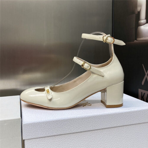 High Quality Luxury Dior Retro Roman Style Low Heel Doll Womens Shoes product detail
