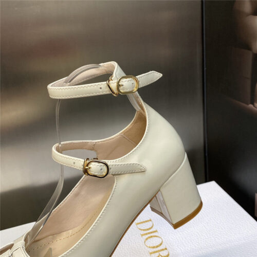 High Quality Luxury Dior Retro Roman Style Low Heel Doll Womens Shoes product detail