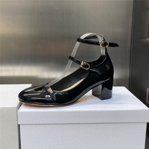 High Quality Luxury Dior Retro Roman Style Low Heel Doll Womens Shoes – Style 92390 product detail