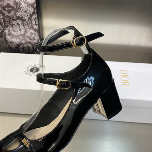High Quality Luxury Dior Retro Roman Style Low Heel Doll Womens Shoes – Style 92390 product detail