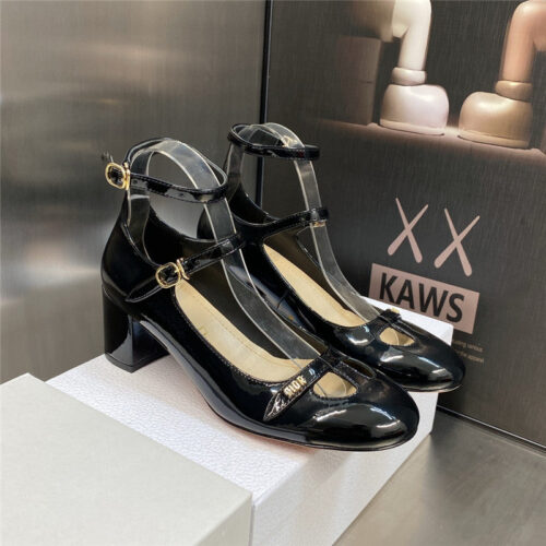 High Quality Luxury Dior Retro Roman Style Low Heel Doll Womens Shoes – Style 92390