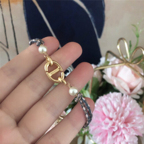 High Quality Luxury Dior New C D Logo Decoration Bracelet alternate view