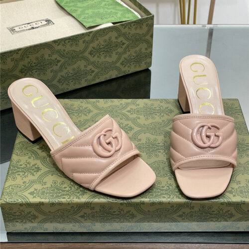 High Quality Luxury Gucci GG Buckle Sandals Slippers