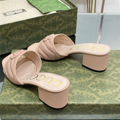 High Quality Luxury Gucci GG Buckle Sandals Slippers product detail