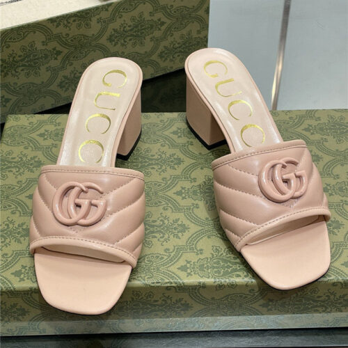 High Quality Luxury Gucci GG Buckle Sandals Slippers alternate view