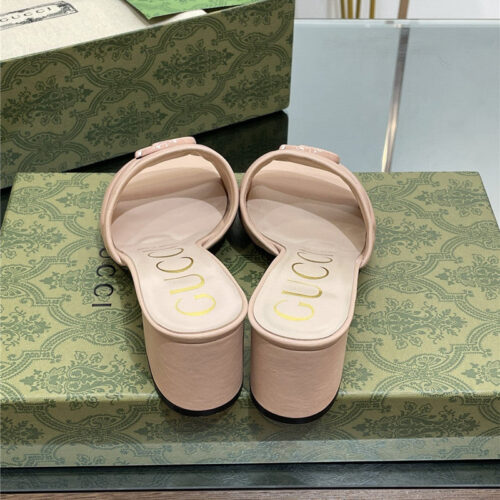 High Quality Luxury Gucci GG Buckle Sandals Slippers product detail