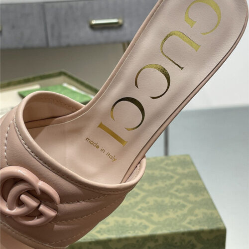 High Quality Luxury Gucci GG Buckle Sandals Slippers product detail